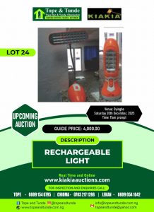Used Rechargeable Light